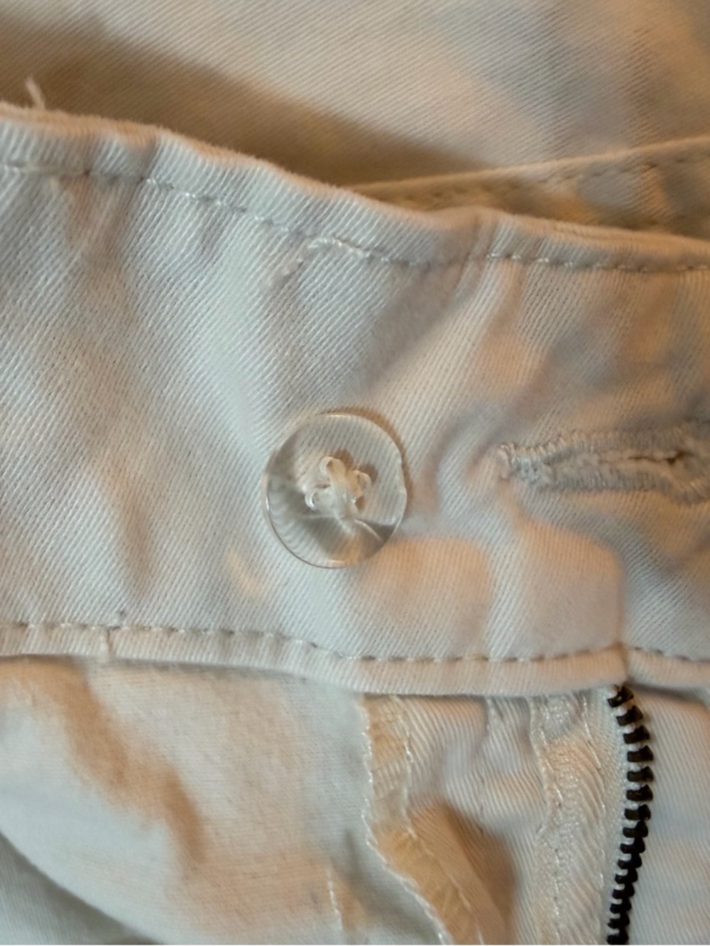 Worn Once! Bagatelle Women's White Cropped Jeans with Black Scalloped Embroidery - Picture 9 of 11